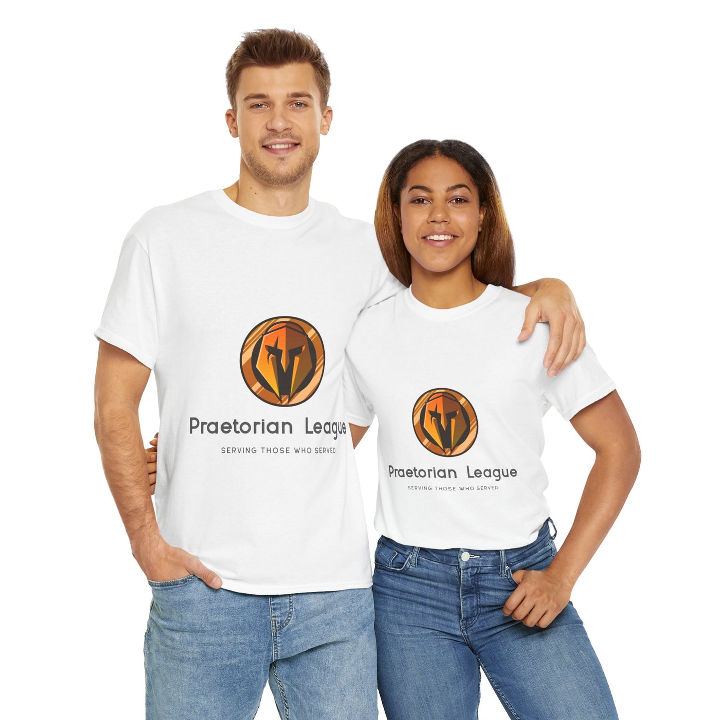 Praetorian League Unisex Heavy Cotton Tee, Inspirational T-Shirt, Motivational Apparel, Gift for Spirituality, Casual Everyday Wear