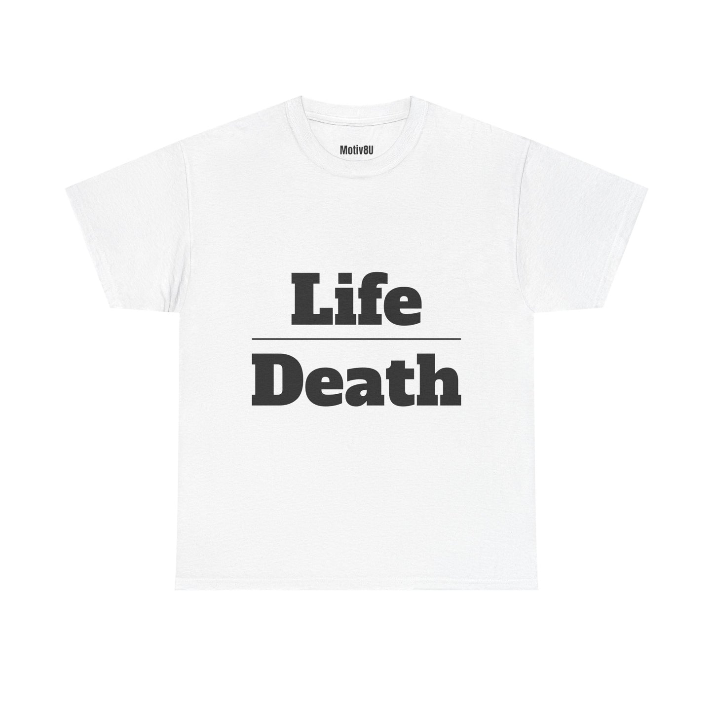 Life Over Death Inspirational Unisex Heavy Cotton Tee