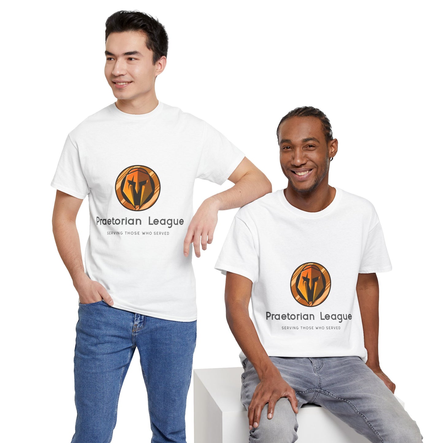 Praetorian League Unisex Heavy Cotton Tee, Inspirational T-Shirt, Motivational Apparel, Gift for Spirituality, Casual Everyday Wear