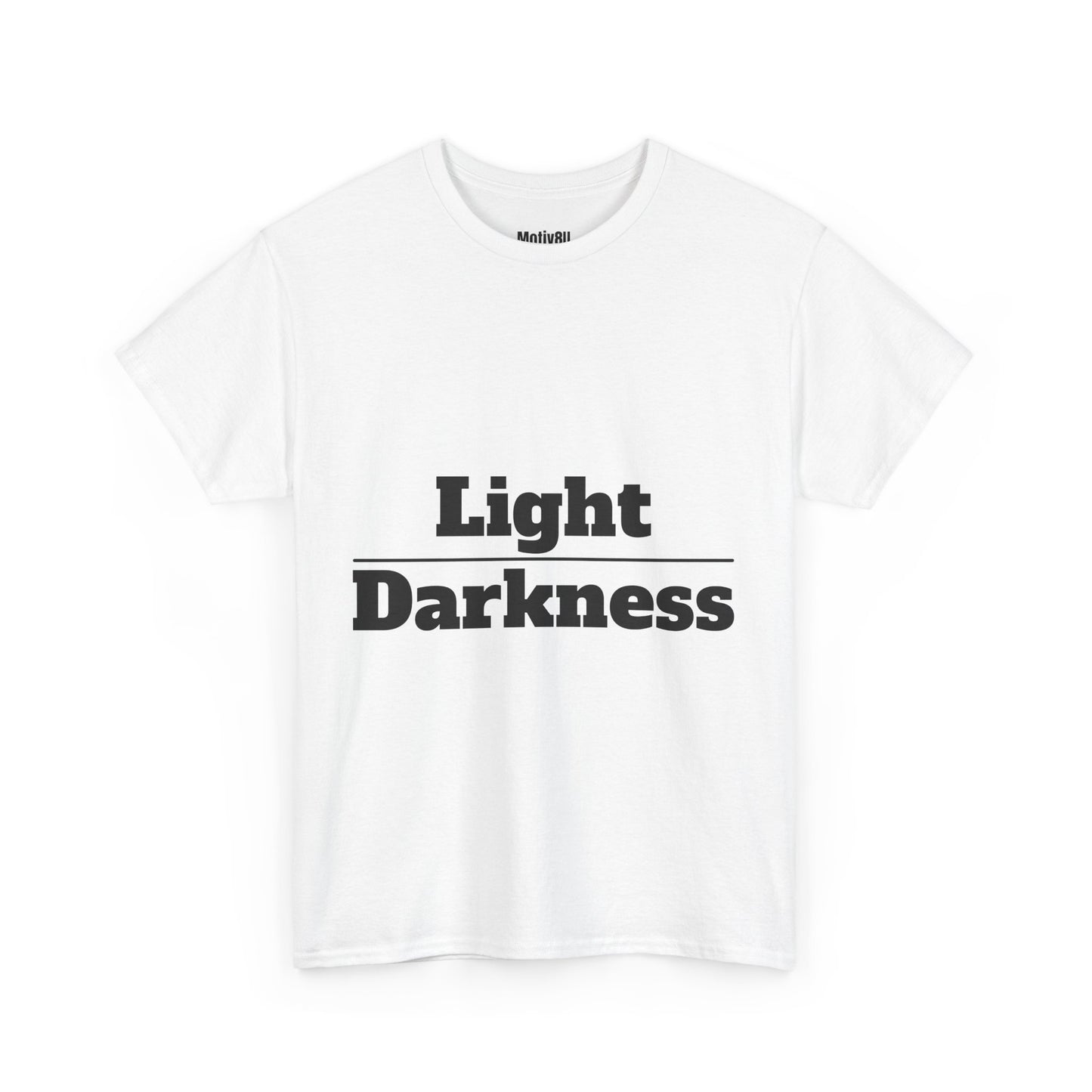 Light Over Darkness Inspirational Unisex Heavy Cotton Tee