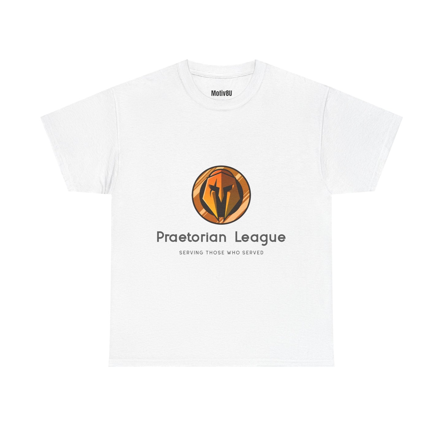 Praetorian League Unisex Heavy Cotton Tee, Inspirational T-Shirt, Motivational Apparel, Gift for Spirituality, Casual Everyday Wear