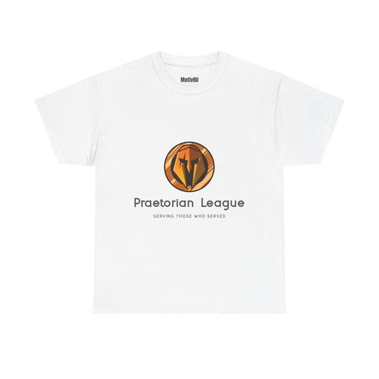 Praetorian League Unisex Heavy Cotton Tee, Inspirational T-Shirt, Motivational Apparel, Gift for Spirituality, Casual Everyday Wear